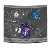 Hawaii Turtle Hibiscus Polynesian Tapestry - Miki Style - Polynesian Pride