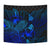 New Caledonia Tapestry - Turtle Hibiscus Pattern Blue - Polynesian Pride