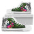 Wallis and Futuna High Top Shoes - Turtle Plumeria Banana Leaf Unisex White - Polynesian Pride