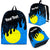 Palau Custom Personalised Backpack - Melting Style Blue - Yellow - Polynesian Pride