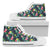 Hawaiian Shoes - Tropical Hibiscus High Top Shoes Mens High Top White - Polynesian Pride