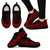 Cook Islands Wave Sneakers - Polynesian Pattern Red Color Women's Sneakers - Black - Cook Islands Black - Polynesian Pride