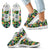 Hawaii Tropical Pattern With Pineapples, Palm Leaves And Flowers. Sneakers Kid's Sneakers White - Polynesian Pride