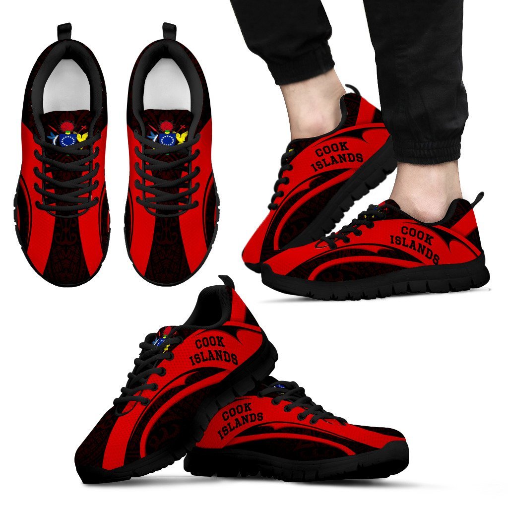 Cook Islands Sneakers - Camber Style 06 Men's Sneakers - Black - 1 Black - Polynesian Pride