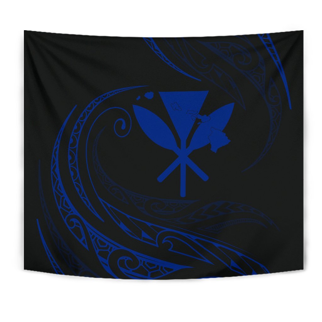 Kanaka Tapestry - Blue - Frida Style - Polynesian Pride