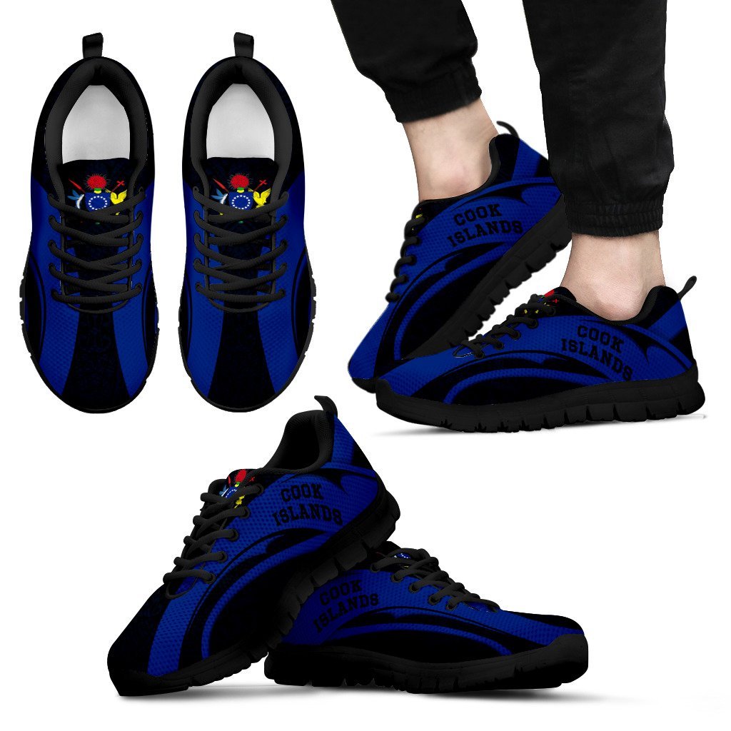 Cook Islands Sneakers - Camber Style 01 Men's Sneakers - Black - 1 Black - Polynesian Pride