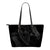 Hawaii Hibiscus Banzai Surfing Small Leather Tote Bag Grey Grey - Polynesian Pride