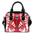 Samoa Shoulder Handbag - Polynesian Tattoo Flag One Size White - Polynesian Pride