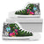 Guam High Top Shoes - Turtle Plumeria Banana Leaf Unisex White - Polynesian Pride