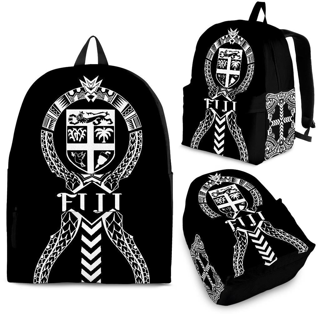 Fiji Backpack - Melanesian Tribal One Style White - Polynesian Pride