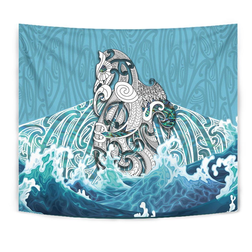 Maori Manaia The Blue Sea Tapestry - Polynesian Pride