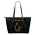 Hawaii Hook Small Leather Tote Black - Polynesian Pride