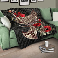 American Samoa Custom Personalised Premium Quilt - Polynesian Tribal Vintage Style - Polynesian Pride