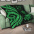 Fiji Polynesian Premium Quilt - Green Tentacle Turtle Crest - Polynesian Pride