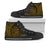 Nauru High Top Shoes - Wings Style Unisex Black - Polynesian Pride