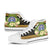 Northern Mariana Islands High Top Shoes - Polynesian Gold Patterns Collection - Polynesian Pride