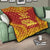 Papua New Guinea Premium Quilt - Papua New Guinea Coat Of Arms Polynesian Chief Red Version - Polynesian Pride