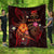 Tuvalu Polynesian Personalised Premium Quilt - Legend of Tuvalu (Red) - Polynesian Pride