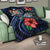 Fiji Polynesian Premium Quilt - Blue Turtle Hibiscus - Polynesian Pride