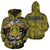 Honu Polynesian Yellow Hawaii Turtle Hoodie (Zip) Unisex Yellow - Polynesian Pride