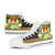 Kiribati High Top Shoes - Polynesian Gold Patterns Collection - Polynesian Pride