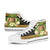 Tokelau High Top Shoes - Polynesian Gold Patterns Collection - Polynesian Pride