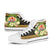 French Polynesia High Top Shoes - Polynesian Gold Patterns Collection - Polynesian Pride