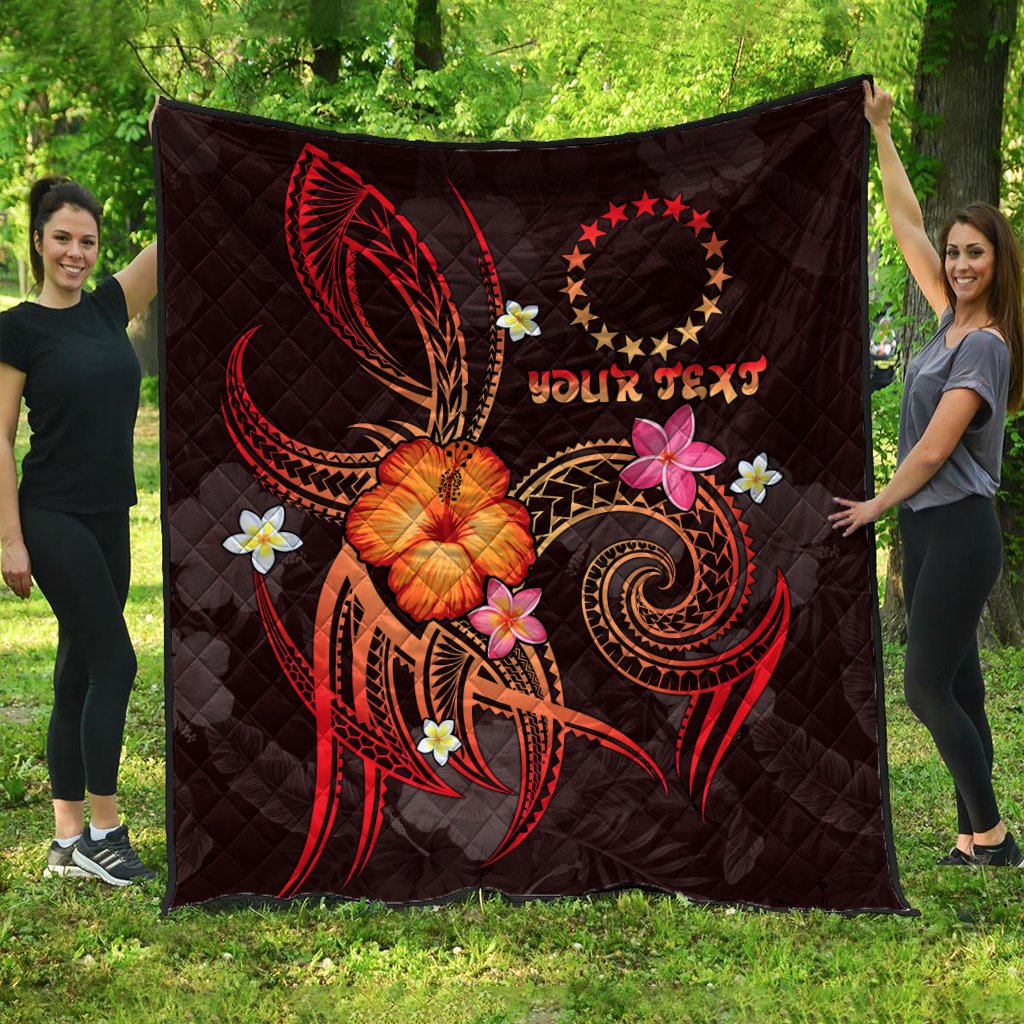 Cook Islands Polynesian Personalised Premium Quilt - Legend of Cook Islands (Red) - Polynesian Pride