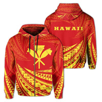 Kanaka Mauna Kea Polynesian Zipper Hoodie Tornado Style Unisex Art - Polynesian Pride