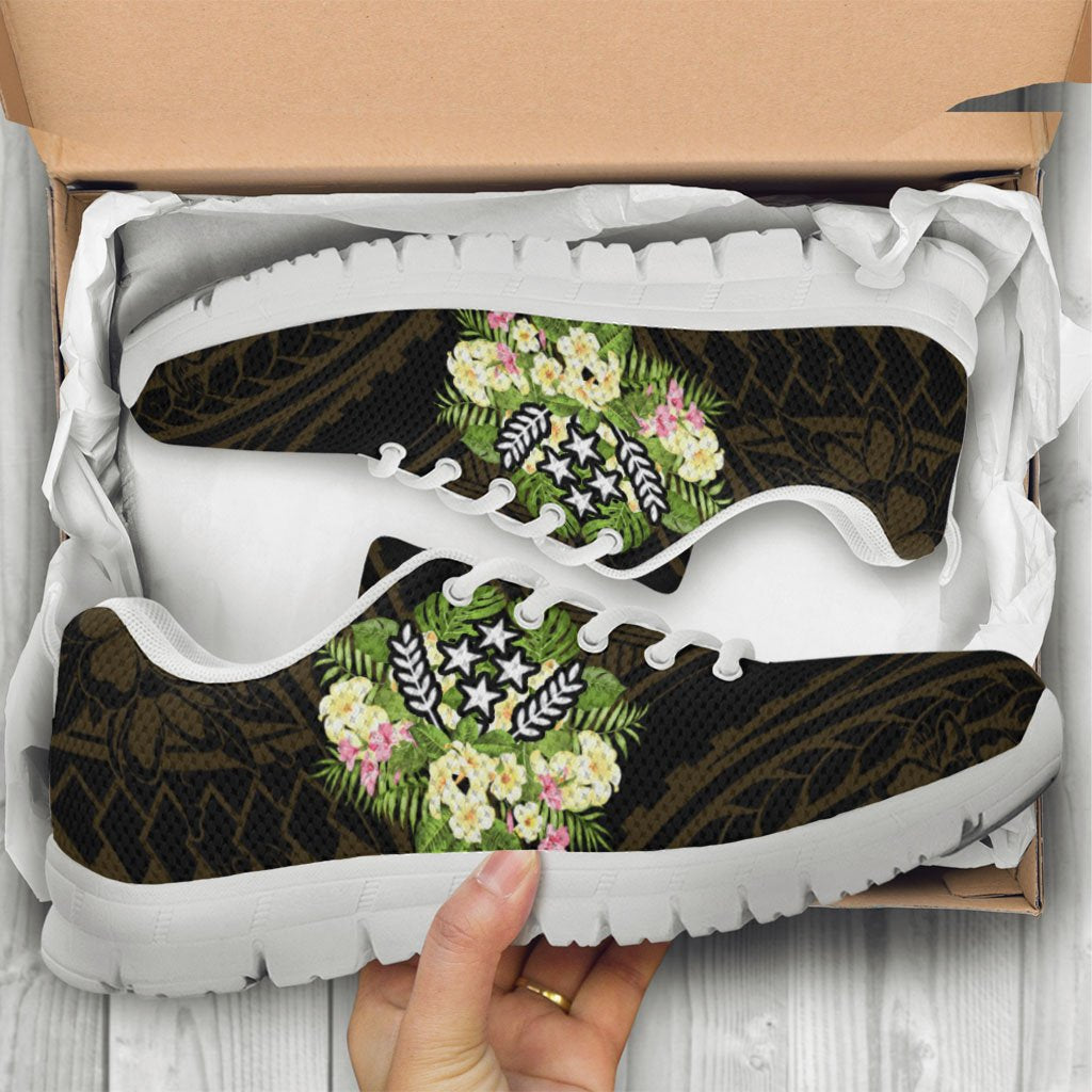 Kosrae State Sneakers - Polynesian Gold Patterns Collection - Polynesian Pride