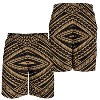 Polynesian Tatau Gold Men's Short Men's Shorts Gold - Polynesian Pride