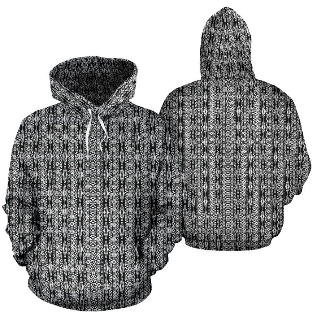 Polynesian Tribal Hoodie 06 Unisex White - Polynesian Pride
