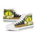 New Caledonia High Top Shoes - Polynesian Gold Patterns Collection - Polynesian Pride