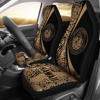 Hawaii Coat Of Arm Polynesian Car Seat Covers - Circle Style 05 - Polynesian Pride