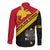 Papua New Guinea Rugby Hawaii Long Sleeve Button Shirt The Kumuls PNG LT13 - Polynesian Pride