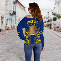 Tokelau Polynesian Off Shoulder Sweater LT13 - Polynesian Pride