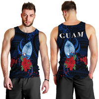 Guam Men Tank Top Polynesian Flowers LT13 - Polynesian Pride