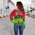 (Custom Personalised) Vanuatu Color Off Shoulder Sweater Six Provinces and Map LT13 - Polynesian Pride