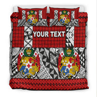 (Custom Personalised) Tonga Bedding Set Be Unique Version 05 Red LT13 - Polynesian Pride