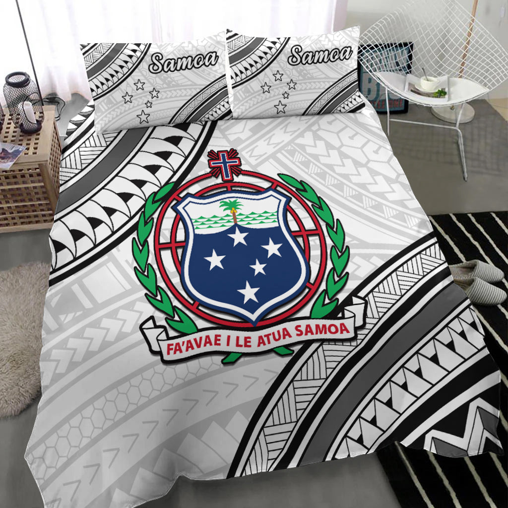 Samoa Bedding Set Style White Sporty Original LT13 - Polynesian Pride