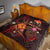 Papua New Guinea Polynesian Personalised Premium Quilt - Legend of Papua New Guinea (Red) - Polynesian Pride