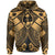 Guam Polynesian Hoodie Guam Gold Seal with Polynesian Tattoo Unisex Gold - Polynesian Pride