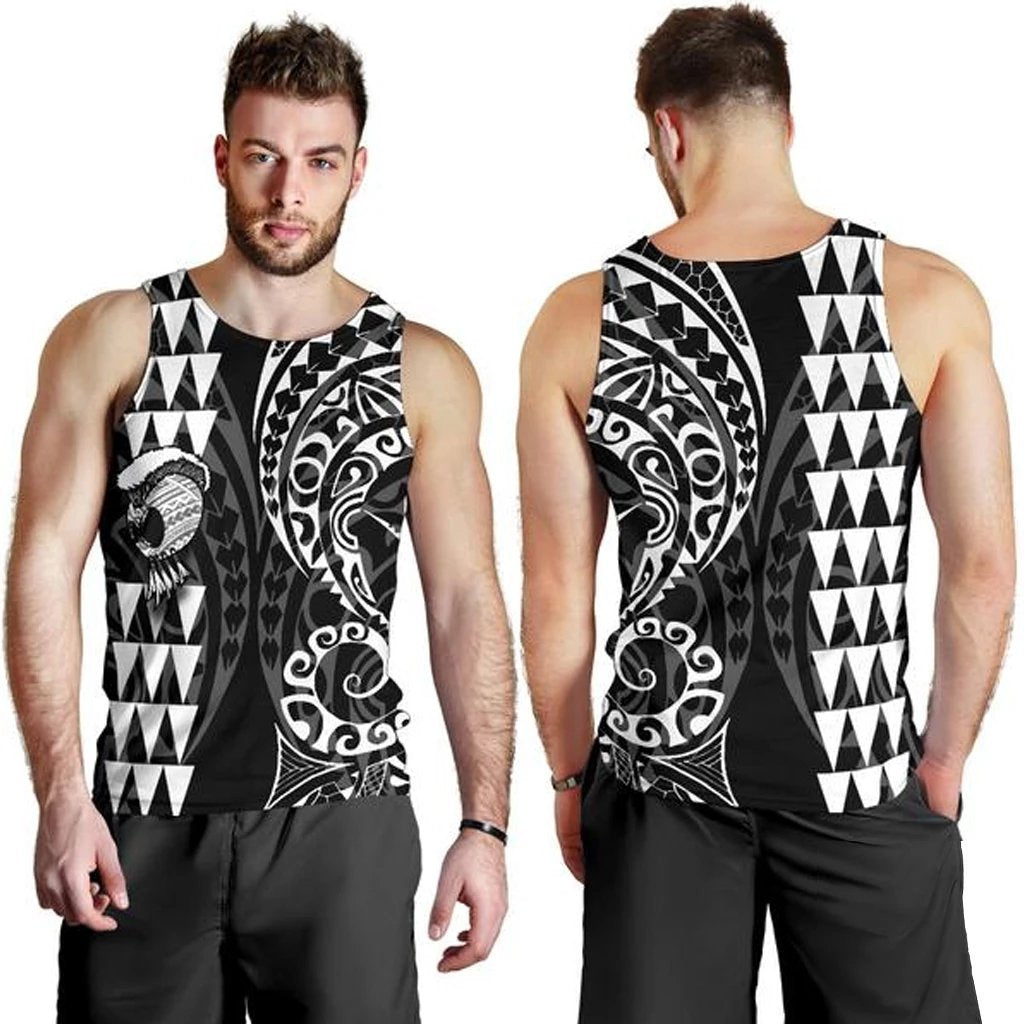 Hawaii Warrior Men's Tank Top White White - Polynesian Pride