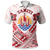 Tahiti Polynesian Polo Shirt Tahiti Flag Camisole Hibiscus Style Unisex White - Polynesian Pride