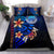 Federated States of Micronesia Bedding Set - Vintage Tribal Mountain Blue - Polynesian Pride