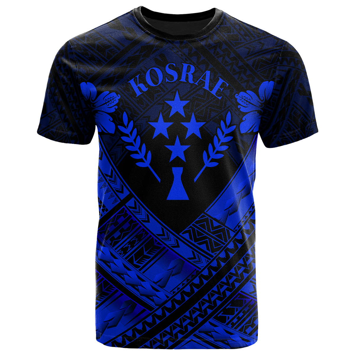 Kosrae Polynesian Custom T Shirts Kosrae BlueCamisole Hibiscus Style Unisex Blue - Polynesian Pride
