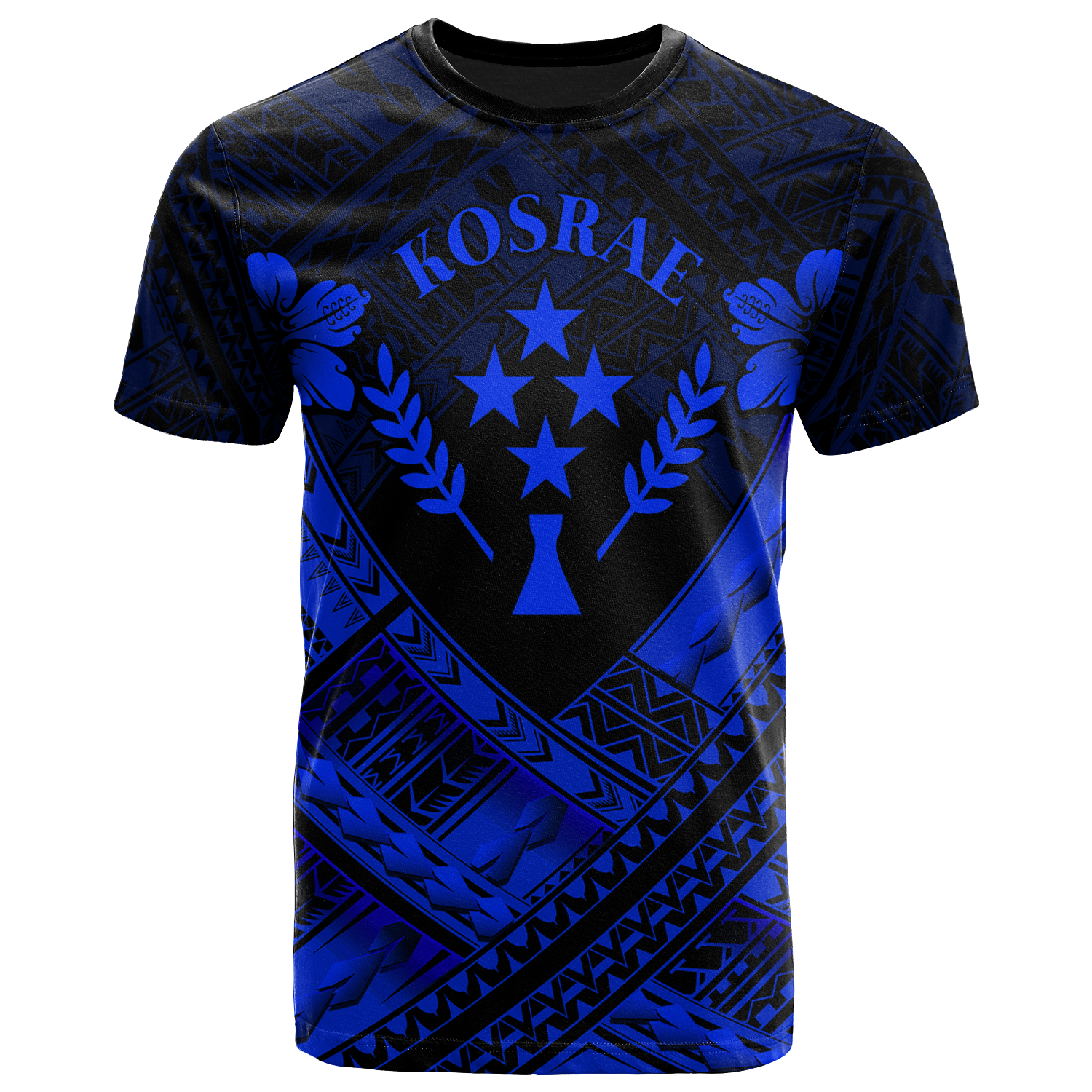 Kosrae Polynesian Custom T Shirts Kosrae BlueCamisole Hibiscus Style Unisex Blue - Polynesian Pride