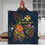 Wallis and Futuna Polynesian Personalised Premium Quilt - Legend of Wallis and Futuna (Blue) - Polynesian Pride