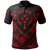 Kosrae Polynesian Custom Polo Shirt Kosrae Red Camisole Hibiscus Style Unisex Red - Polynesian Pride