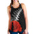 New Zealand Anzac 2022 Women Racerback Tank Maori Mix Fern Poppy LT13 - Polynesian Pride